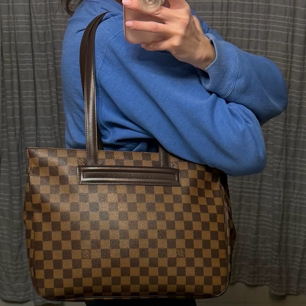 Louis Vuitton Brown Checkered Handbag